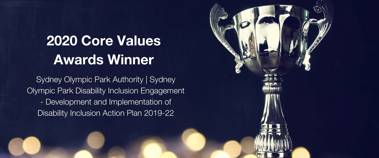 2020 Core Values Awards winner Sydney Olympic Park Authority